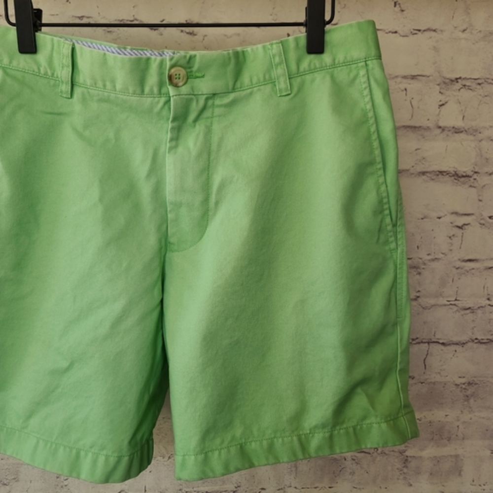Southern Tide Channel Marker 7 Inch Mint Green Shorts W32